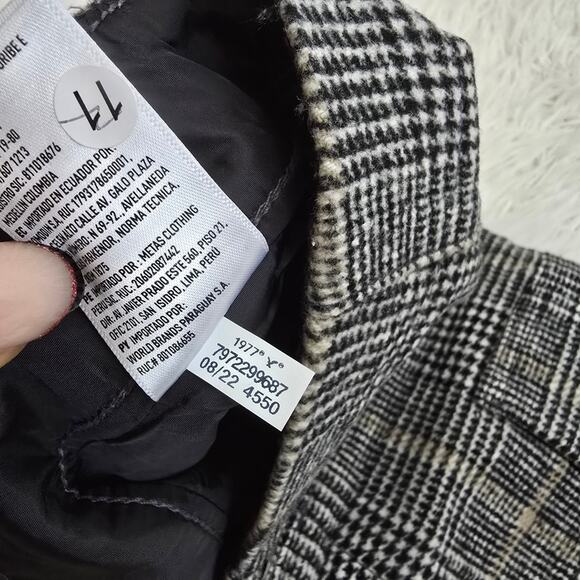 American Eagle NWT Gray And Brown Plaid Hi-Rise Mini Skirt 10 - Picture 12 of 16